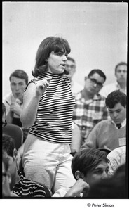 United States Student Press Association Congress: unidentified woman making a statement from audience