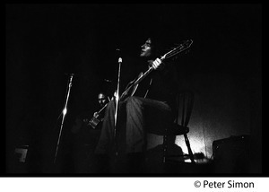 Tim Buckley in performance, probably at the Unicorn Coffee House