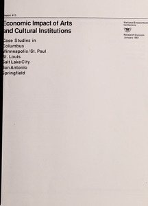 Economic impact of arts and cultural institutions