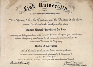 Fisk University honorary degree