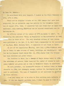 Letter from Eva Lewis to W. E. B. Du Bois