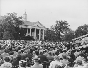 Commencement at Goodell Library