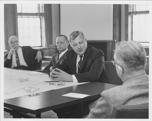 Fred C. Emerson at budget meeting