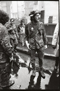 Vietnam Veterans Against the War demonstration 'Search and destroy': veterans on the march (possibly W.B. Mabrin in front)