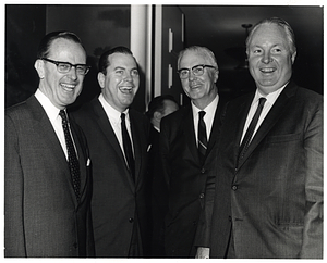 Mayor John F. Collins and three unidentified men at meeting of United States Conference of Mayors in Washington, D.C.