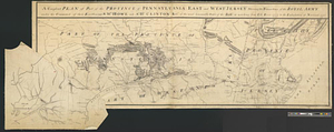 A compleat plan of part of the province of Pennsylvania East and West Jersey shewing the transactions of the royal army under the command of their excellencies Sr. Wm. Howe and Sr. Hy. Clinton knts. of the most honourable Order of the Bath in marching from Elk River 1777 to the embarkation at Navisink 1778