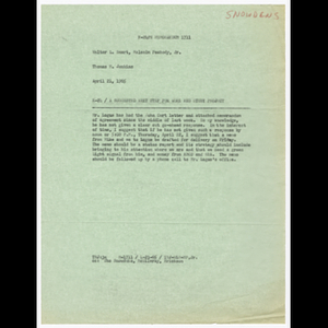 Memorandum from Thomas H. Jenkins to Walter L. Smart and Malcolm Peabody, Jr. about suggested next step for work and study project