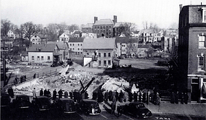 Southern corner, Main and Centre Streets, circa 1938