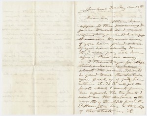 Edward Hitchcock and Orra White Hitchcock letter to Edward Hitchcock, Jr., 1854 November 13