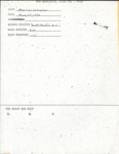 Citywide Coordinating Council daily monitoring report for South Boston High School by Marilee Wheeler, 1976 May 25