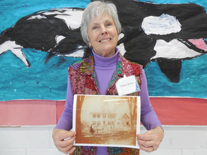 Margery Baston at the Wayland Mass. Memories Road Show