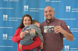 Kathleen O'Brien, Jonathan Ramones and Al Ramsdell at the UMass Boston Mass. Memories Road Show