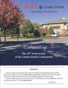 Linden Ponds 10th anniversary book