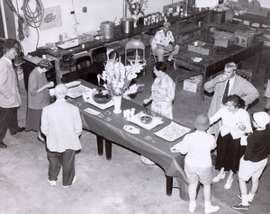 Guests visiting the open house at Woods Hole Oceanographic Institution