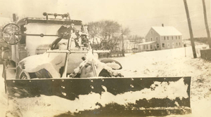 Old state snow plow in N. Truro (2)