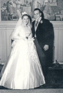 Joan Fitzpatrick Kenney and Larry Kenney's wedding day