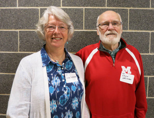 Linda Callahan and Kevin Callahan at the Wilmington Mass. Memories Road Show