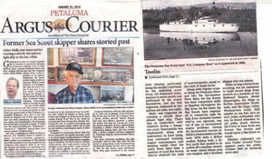 Adam Mello's interview with the Argus Courier on his life