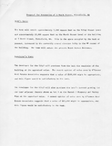 Proposal for Renovation of 5 North Street, Pittsfield, Massachusetts