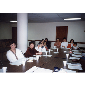 Unidentified members of the Association at a meeting