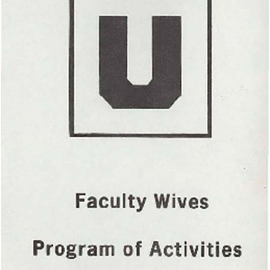 Program of Activities, 1968-1969