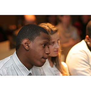 Michael Toney in the audience at a Torch Scholars event