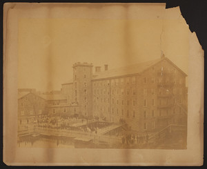 Exterior view of the Newmarket Manufacturing Co. mill, Newmarket, N.H., undated