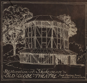Restoration of Shakespeare's Old "Globe" Theatre, 1916