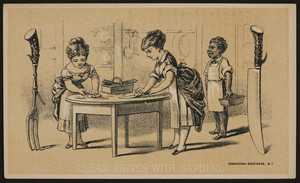 Trade card for Sapolio, Enoch Morgan's Sons, 440 West Street, New York, New York, undated