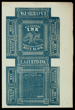 Packaging, E.S. Curtis' Ink, No. 9 Dock Square, Boston, Mass.