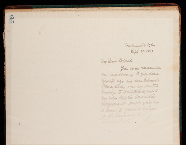Thomas Lincoln Casey Letterbook (1888-1895), Thomas Lincoln Casey to Colonel J. M. Wilson, September 27, 1892