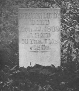 Benjamin Lundy's gravestone