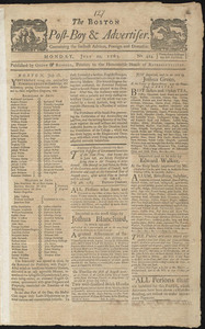 The Boston Post-Boy & Advertiser, 22 July 1765