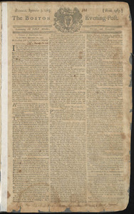 The Boston Evening-Post, 9 September 1765