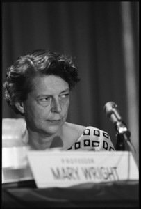 Mary C. Wright, panelist at the National Teach-in on the Vietnam War