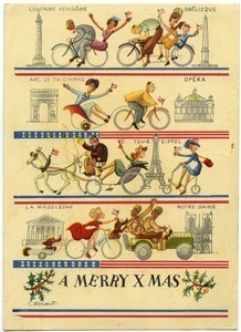 Christmas card from Maida Riggs to unidentified correspondent