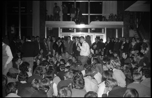Sit-in protesting Dow Chemical Co. and the war in Vietnam, Student Union, UMass Amherst