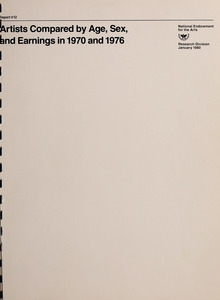Artists compared by age, sex, and earnings in 1970 and 1976