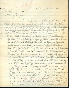 Letter from G. T. McElderry to W. E. B. Du Bois