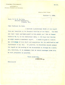 Letter from The American Economic Association to W. E. B. Du Bois