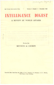 Intelligence Digest Volume 11 Chapter 1