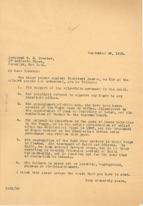 Letter from W. E. B. Du Bois to Reverend H. H. Proctor