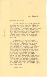 Letter from W. E. B. Du Bois to Yolande Du Bois