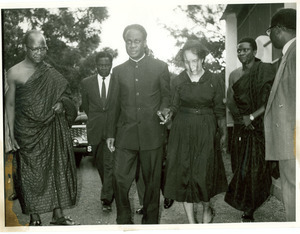 Shirley Graham Du Bois and Kwame Nkrumah at the state funeral for W. E. B. Du Bois