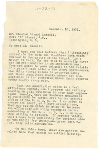 Letter from W. E. B. Du Bois to Charles Edward Russell