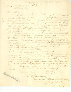 Letter from Carter Godwin Woodson to W. E. B. Du Bois