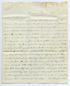 Letter from unidentified correspondent to Sidney Boden