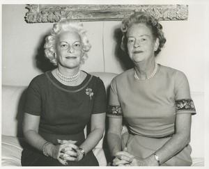 Margaret Milbank Bogert and an unidentified woman