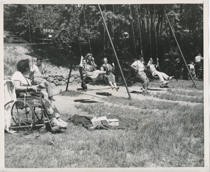 Swinging during annual outing