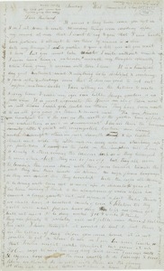 Letter from Martha Hudson to Erasmus Darwin Hudson